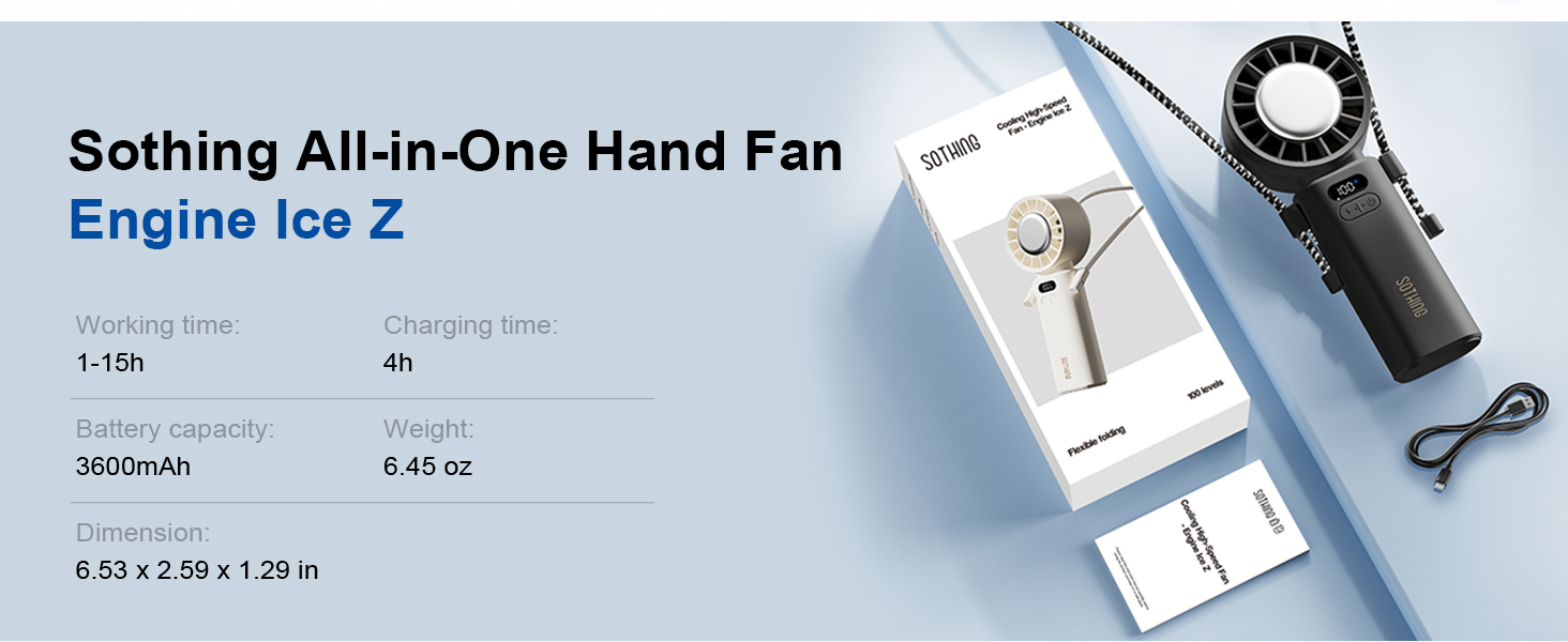 Portable Handheld Fan Sothing Engine Ice-Z