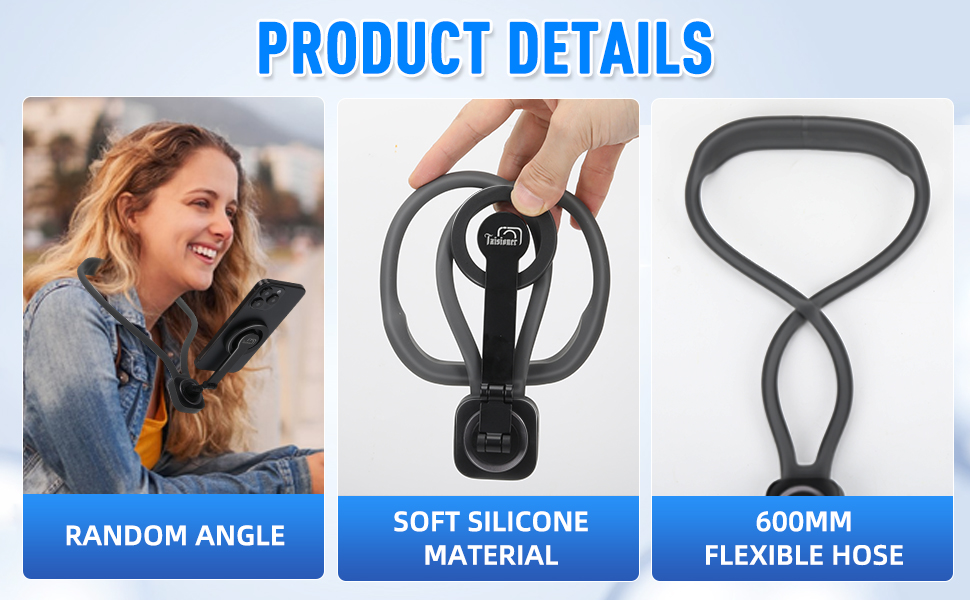 neck phone holder for recording