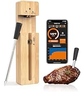 Newise Smart Wireless Meat Thermometer, Bluetooth Food Thermometer for Grill, Remote Tracking and...