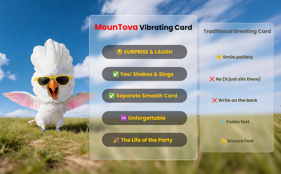 mountova vibrating card