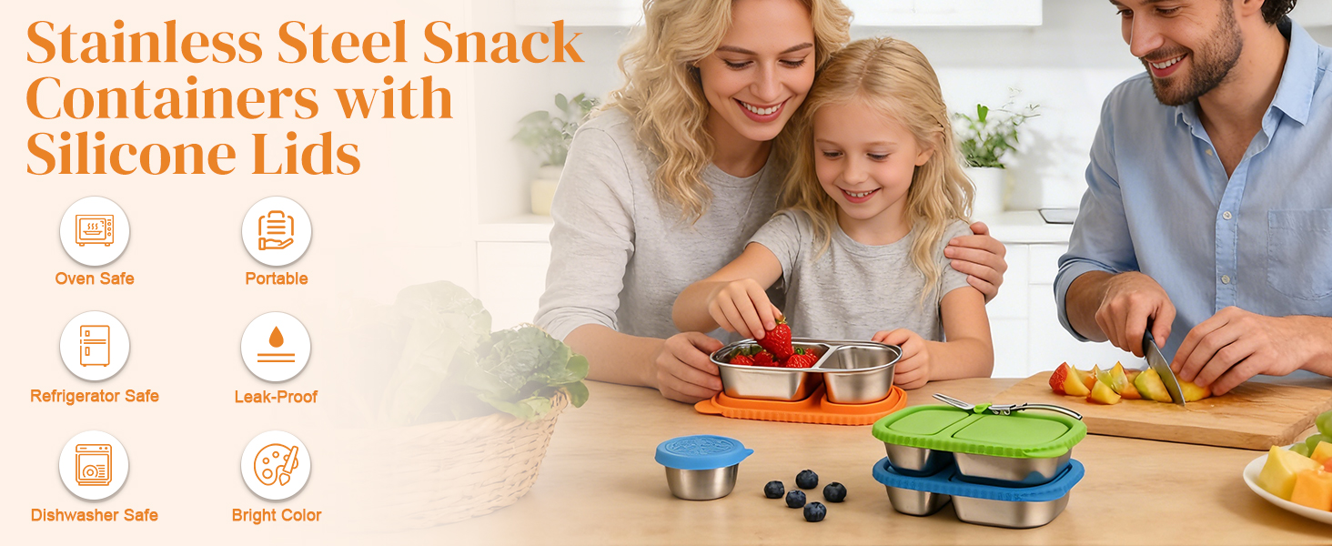 Stainless Steel Snack Containers