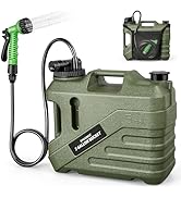 SPACEREST Integrated Portable Shower for Camping – Spill Resistant, 7-Mode Shower Head, Electric ...