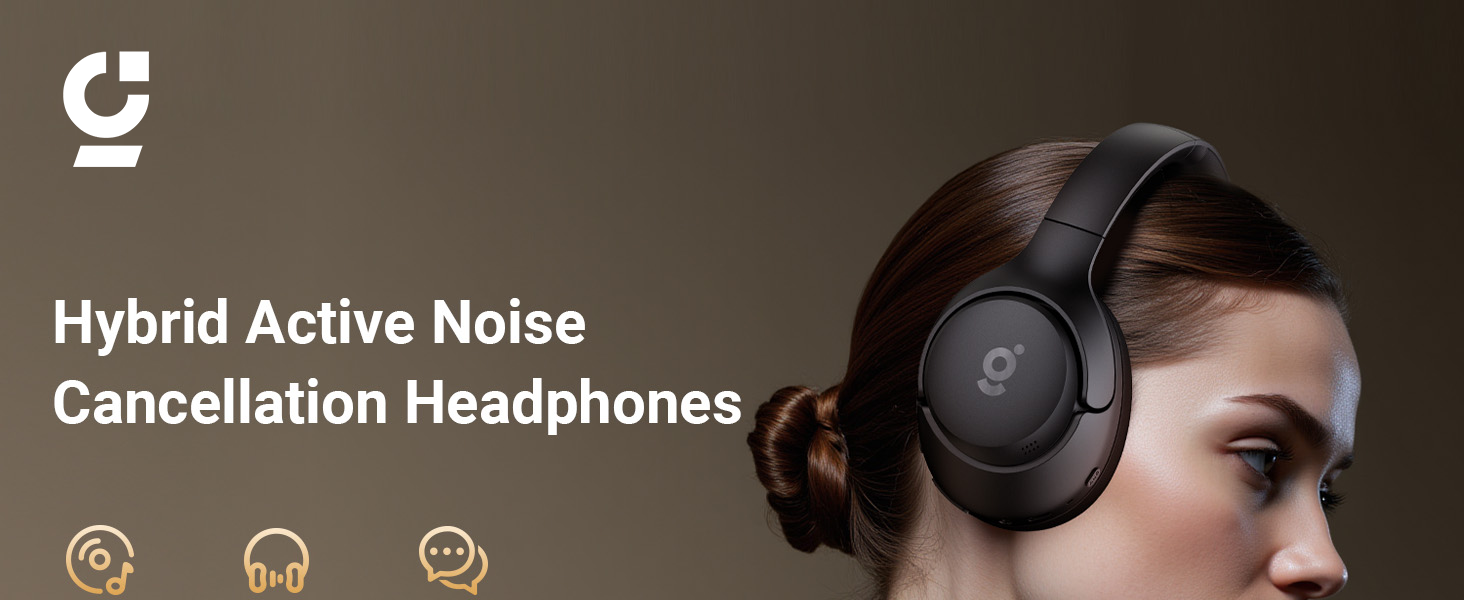 Hybrid Active Noise Cancelling Headphones