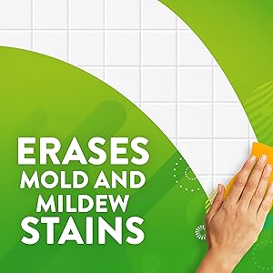 Erases mold and mildew stains