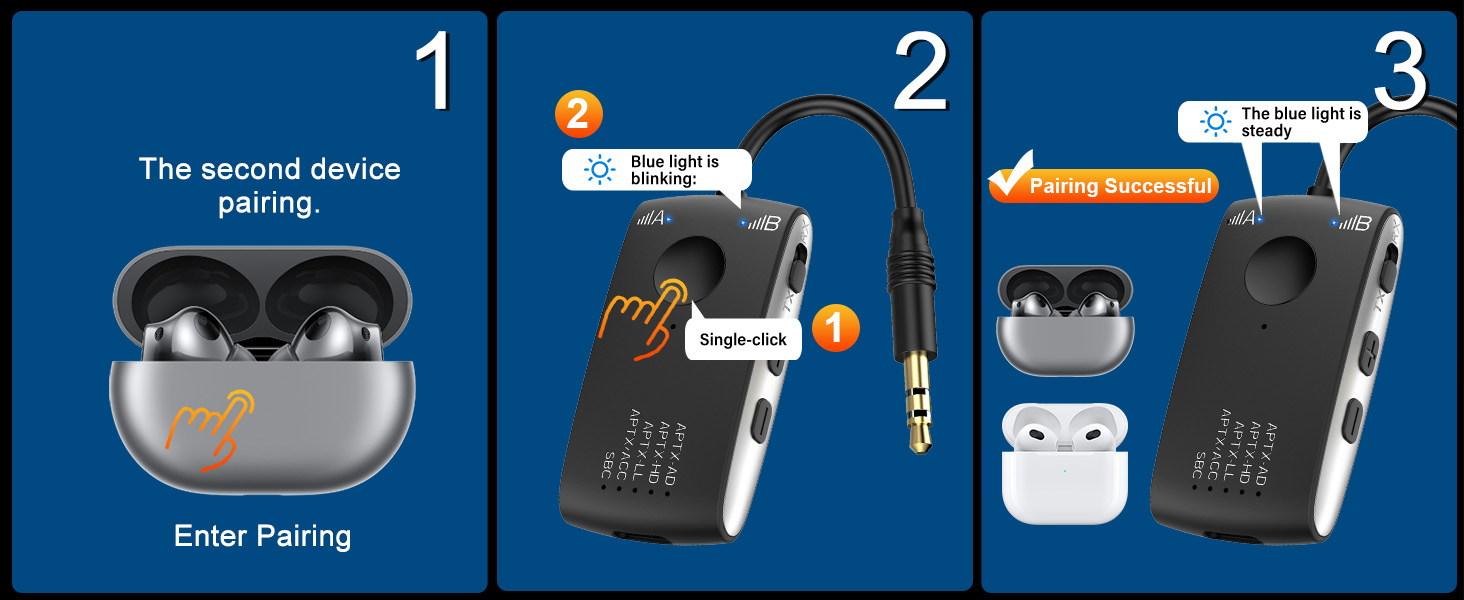 Bluetooth adapter for headphones