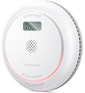 SITERWELL Wireless Interconnected Smoke Detector Carbon Monoxide Detector with LCD Display, Smoke...