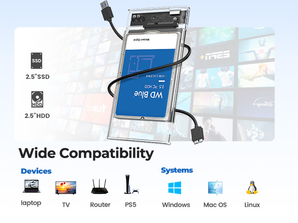 orico external hard drive enclosure