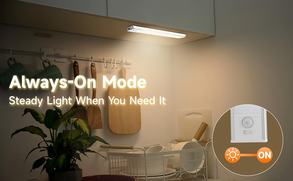 5.Always-On Mode Steady Light When You Need It