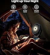 Rechargeable fan with light