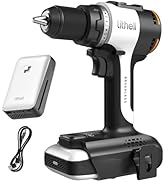 Litheli 20V Cordless Drill Driver, Brushless Power Drill with 2 Variable Speed, 1/2 Inch Keyless ...
