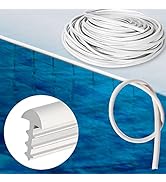 PAMASE 120ft Liner Lock - Inground Swimming Pool Beaded Wedge T-Shape Lock Roll, Flexible PVC Poo...