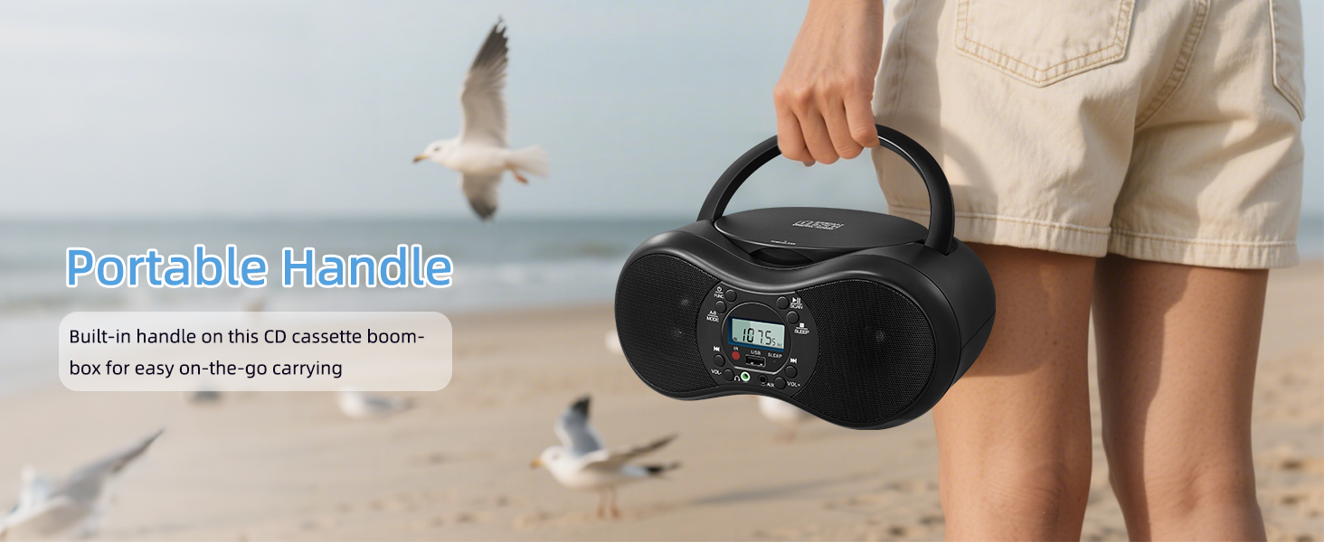 Portable CD Player Boombox