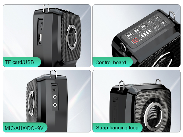 voice amplifier SHIDU voice amp speaker and microphone portbale speaker with wireless handheld mic