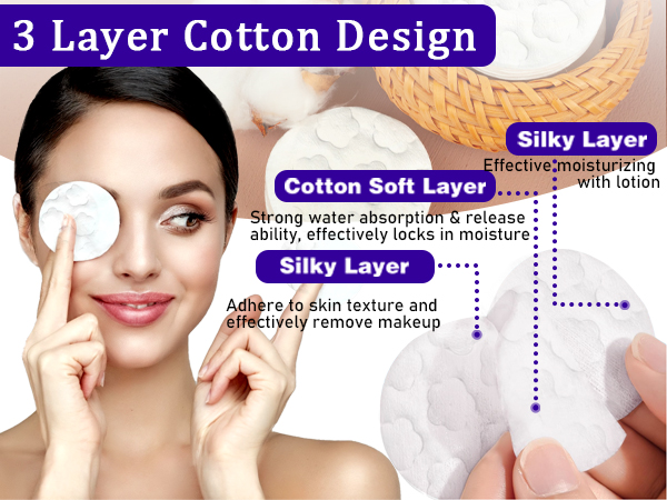 Premium Cotton Pads for Face