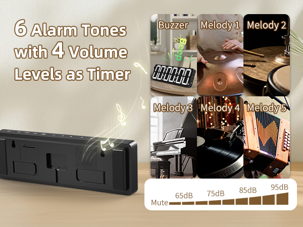 6 alarm tones
