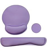 Keyboard Wrist Rest Pad Mouse Pad with Wrist Support Set of 3, Mousepad with Non-Slip Rubber Base...