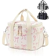 LOIDOU Lunch Box for Women Men Cute Insulated Corduroy Lunch Bag Cooler Leakproof Reusable Adult ...
