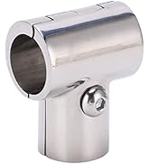KIMISS Stainless Steel Tee Pipe Fitting, 90° T Tee Tube Pipe Connector 1in/25.4mm ID Separable St...