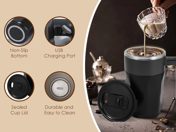 self strring coffee mug