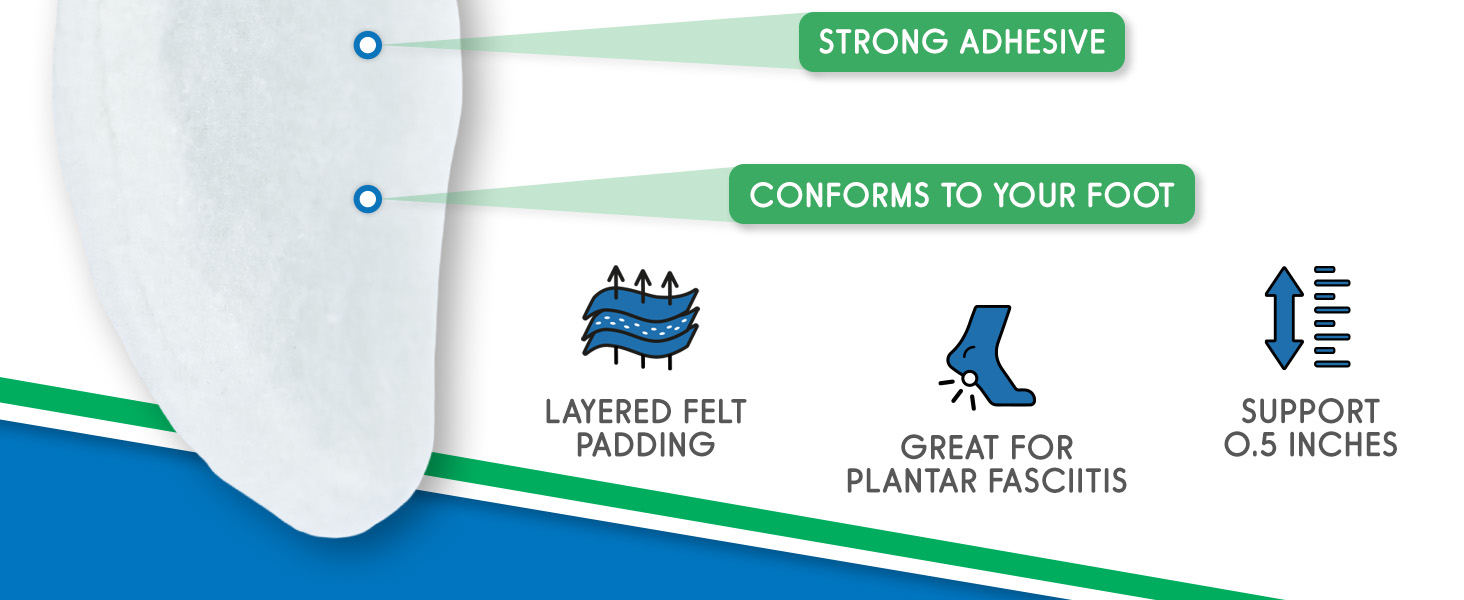 High arch support inserts for women and men - arch support pads