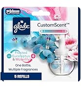 Glade PlugIns Refills with CustomScent Technology, Eucalyptus &amp; Waterlily, 5 Refills