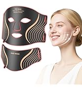 GIHWRRI Red Light Therapy for Face &amp; Neck, 7in1 LED Light Therapy Mask, Rechargeable Red Light Th...