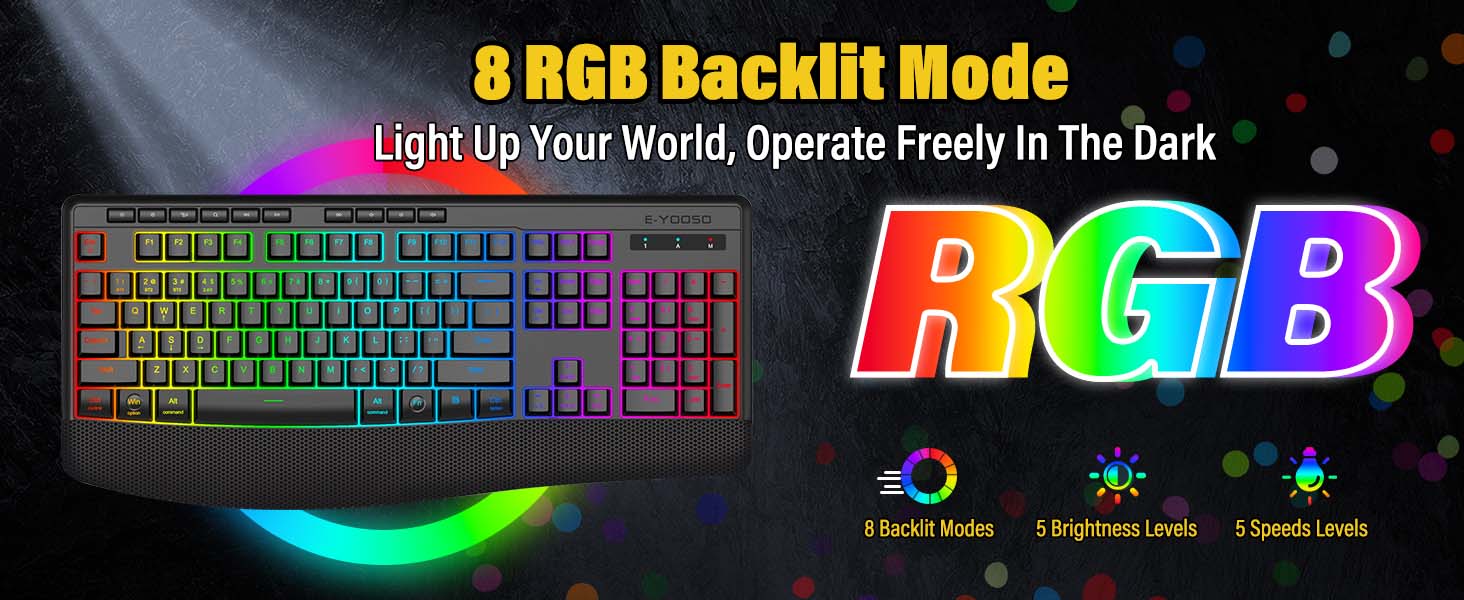 Wireless Bluethooth Backlit Keyboard