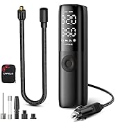 CAFELE Tire Inflator Portable Air Compressor for Car Tires[2X Fast Inflate]12V Small Air Pump for...