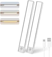 Under Cabinet Lighting Wireless,56 LED Motion Activated Under Cabinet Lights Rechargeable, Magnet...