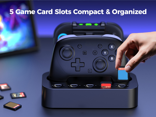switch 2 pro controller charging dock organized