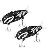 AJHMGJGO 2Pcs Mini Glide Bait for Bass Fishing,Slow Sinking Raptor Fishing Lure,Freshwater Saltwa...