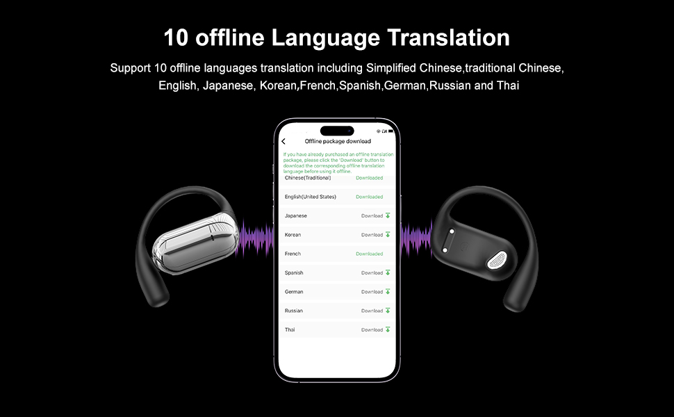 translation earbuds real time