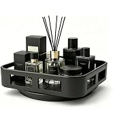 Novalunae 360 Rotating Cologne Organizer for Men,Vanity Trays for Bathroom,Cologne Stand,Mens Org...