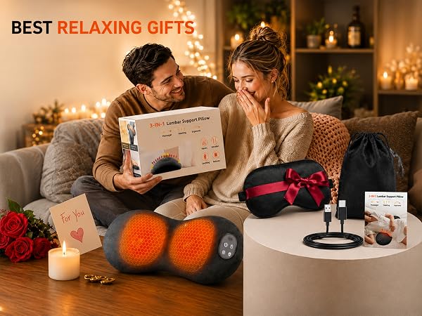 Cordless Lumbar Support Pillow for Pain Relief Deep Tissue