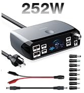 252W USB GaN Charger &amp;amp;amp; 60W Power Supply Adjustable 3V~24V Variable Universal AC to DC Converter