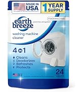 Earth Breeze Washing Machine Cleaner Tablets Fragrance-Free 1 Year Supply | Deep Cleans, Removes ...
