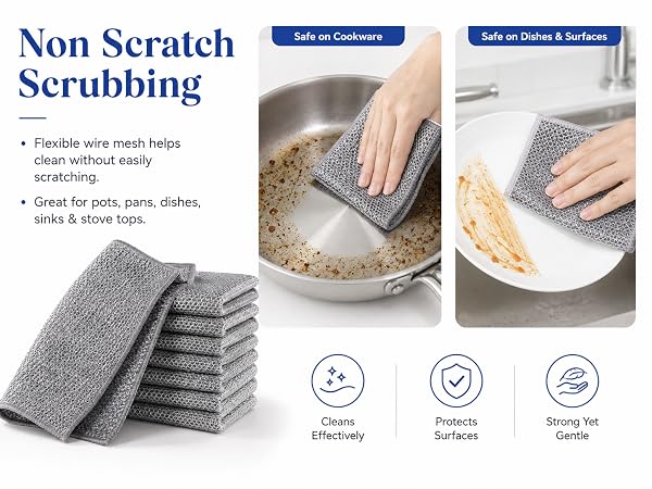 non scratch wire dishcloth