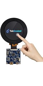 TekGroAml 2.1 inch Dual TFT IPS Round Circular LCD Display