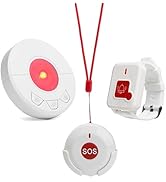 Caregiver Pager Alert Button for Seniors at Home Medical Alert That Calls Famiy for Home / Elderl...