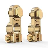 LEICESTERCN Battery Terminal Connectors Brass Copper Car Battery Terminal Ends Top Post Positive ...