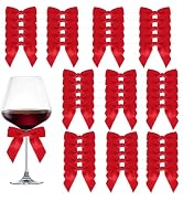 60 Pcs Red Satin Bows with Twist Tie, Bows for Christmas Tree,2.5 Inch Vintage Twist Tie Bows for...