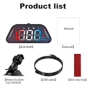 hud speedometer windshield