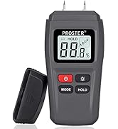 Proster Digital Moisture Meter for Wood with Backlight LCD Damp Tester Dampness Meter for Wood & ...