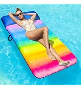 FindUWill Oversized Pool Float Lounge, 72" X 37" Extra Large Fabric-Covered Pool Floats for Adult...