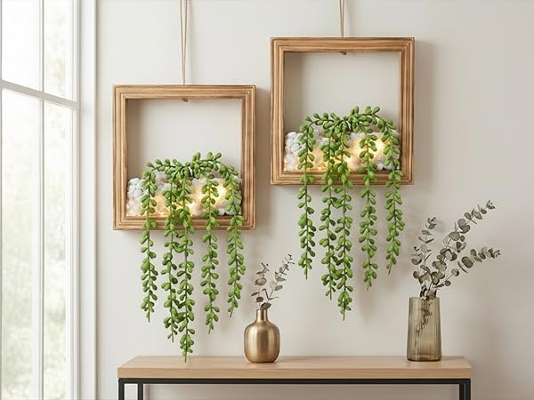 2 Pack Fake Plants Hanging