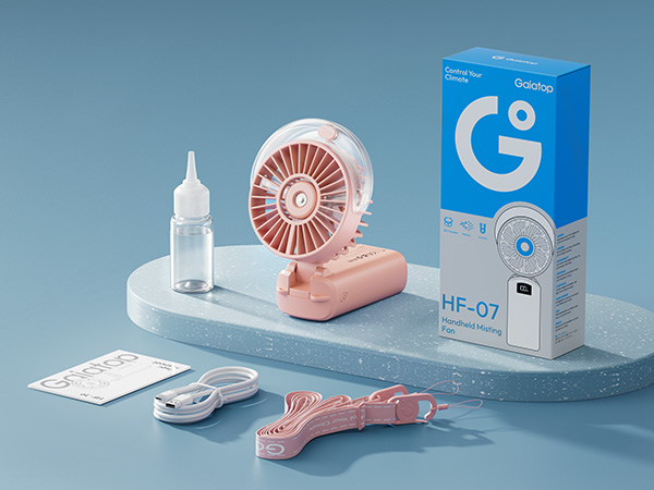 fan with water spray misting fan