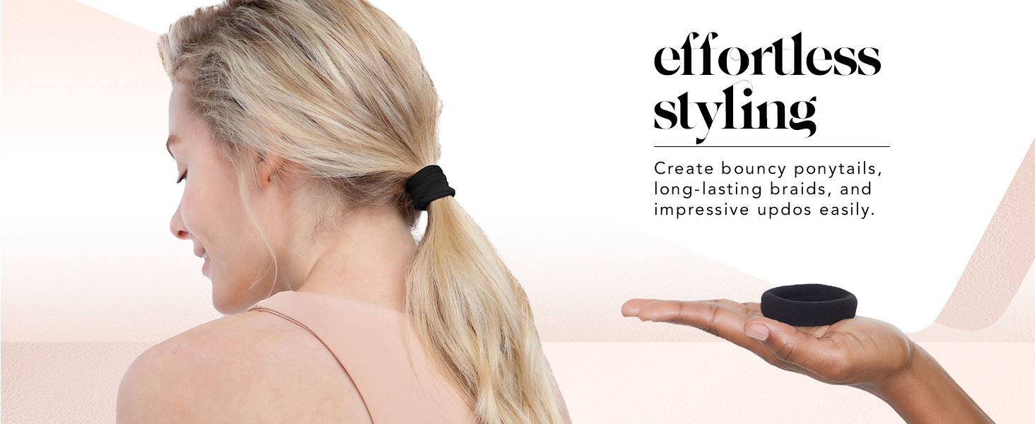 strong gift set anti breakage creaseless non damaging ponytail holder ties men bow girls kids