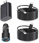 Type C Charger Fast Charging for iPhone 15 16,2-Pack 25W Phone Super Fast Charger Block with 6Ft ...