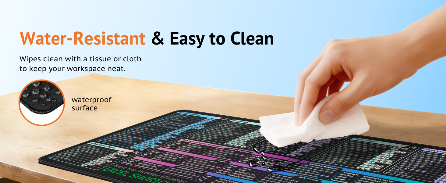Water-Resistant &amp;amp; Easy to Clean