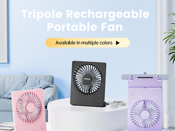 Tripole Rechareable Portable Fan